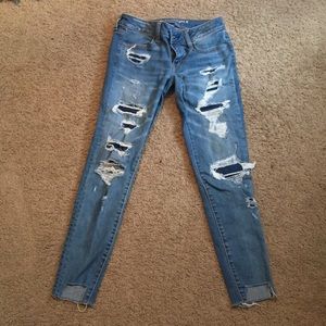 american eagle jeans: super low jegging